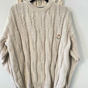 Cable Knit Grampa Sweater